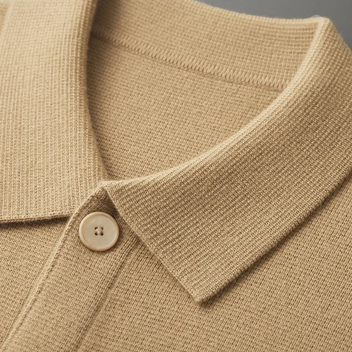 Merovant | Men's Luxury Cashmere & Merino Wool Button-Up Cardigan 12