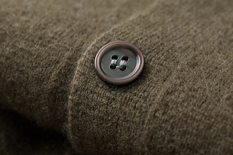 Merovant | Men's Luxury Cashmere & Merino Wool Button-Up Cardigan 7