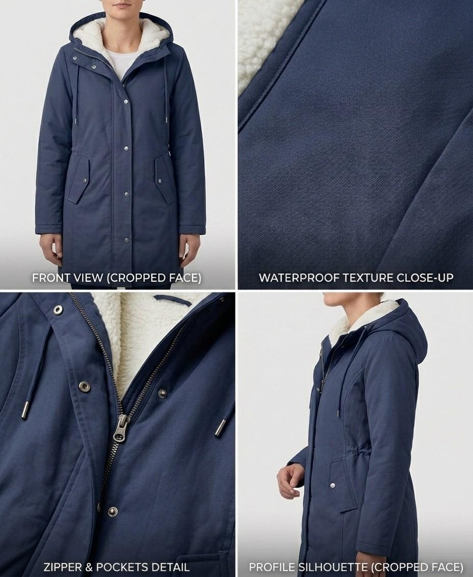 Norvella | Women’s Waterproof Sherpa Fleece-Lined Parka Jacket