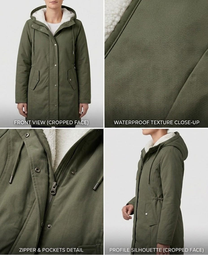 Norvella | Women’s Waterproof Sherpa Fleece-Lined Parka Jacket
