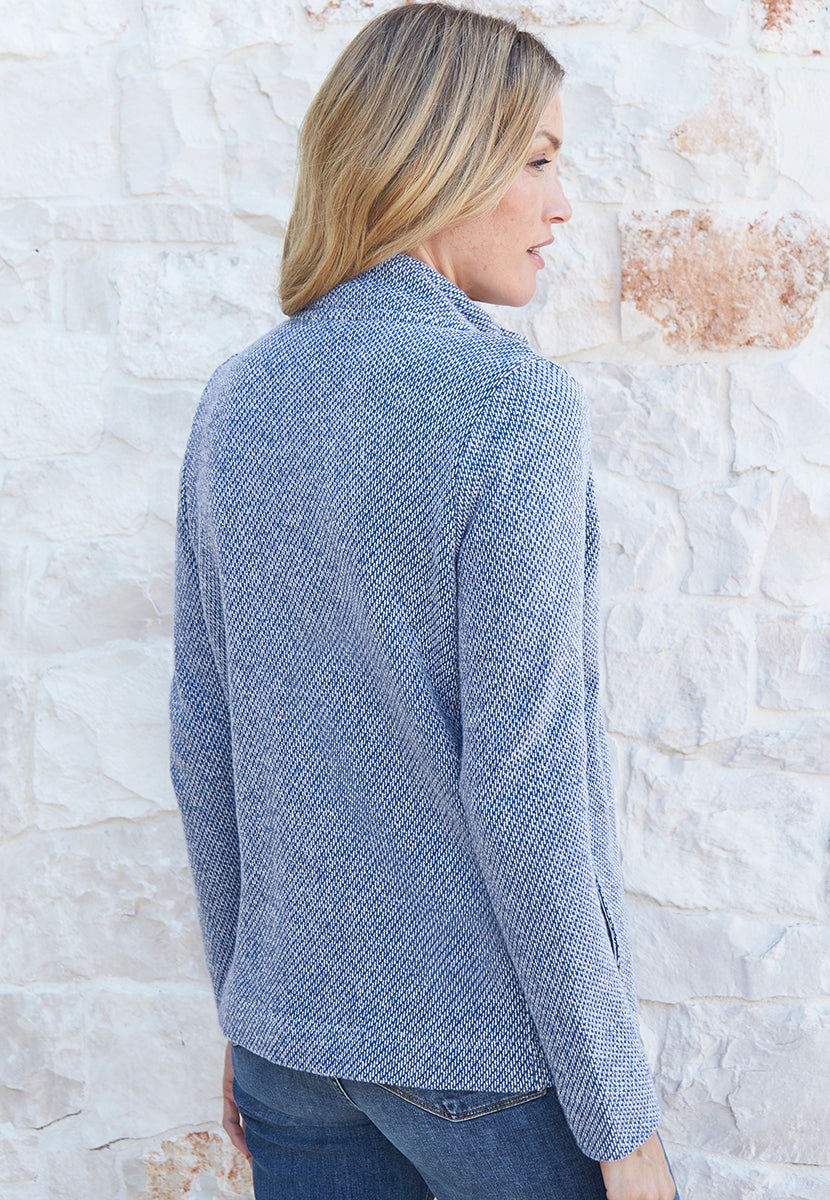 Adeline | Women’s Pure Cotton Zip-Up Sweatshirt with High Neck 3
