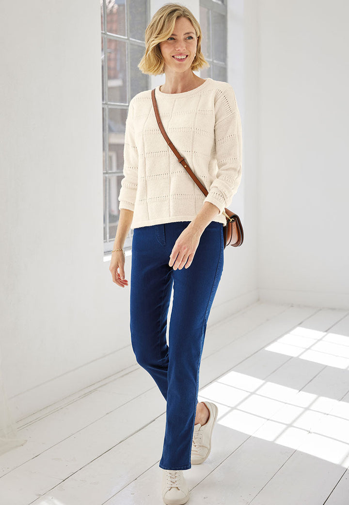 Delphine | Women’s Easy-Fit Stretch Trousers with Hidden Waistband 1