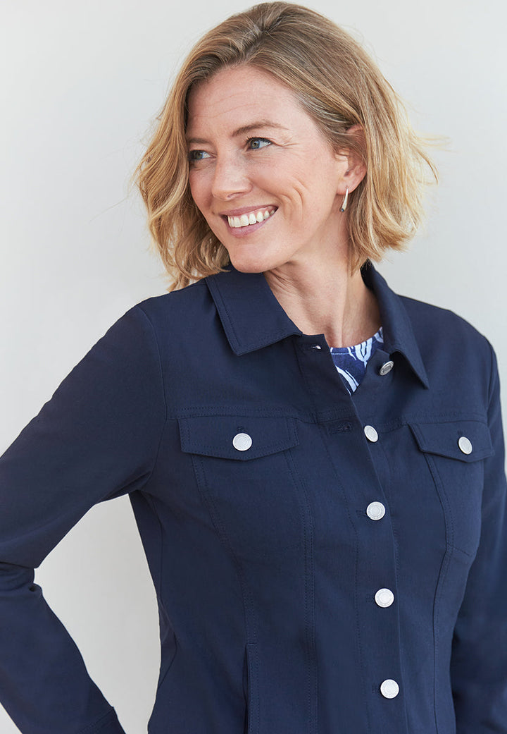 Mirelle | Women’s Tailored Denim-Style Stretch Jacket 2