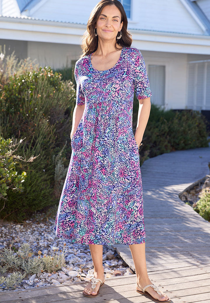 Anaelle | Women’s Pull-On Jersey Dress with Side Pockets 1