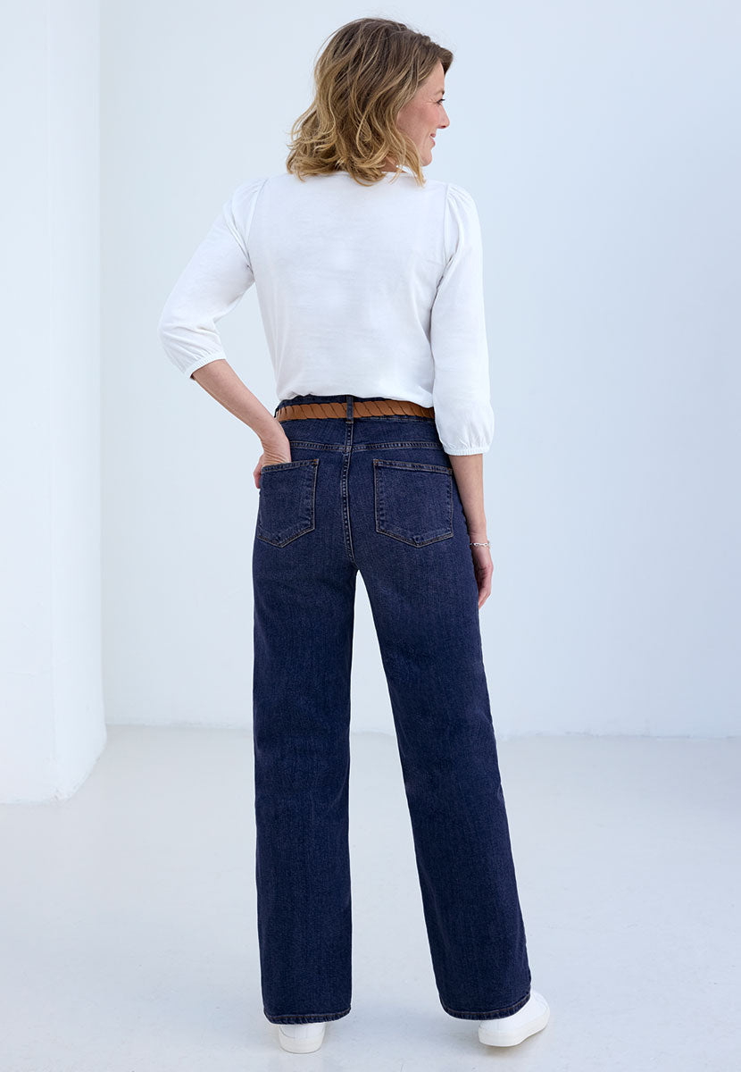 Avelise | Women’s Wide-Leg Stretch Denim Jeans 5