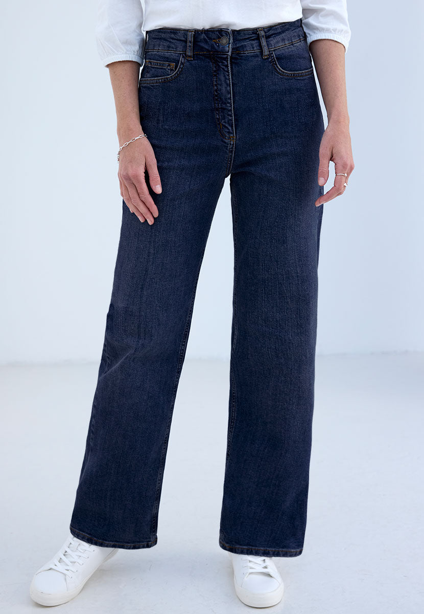 Avelise | Women’s Wide-Leg Stretch Denim Jeans 2