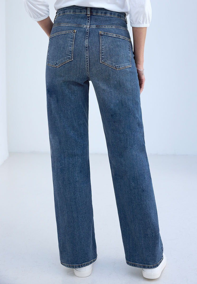Romy | Women’s Wide-Leg Stretch Denim Jeans 5