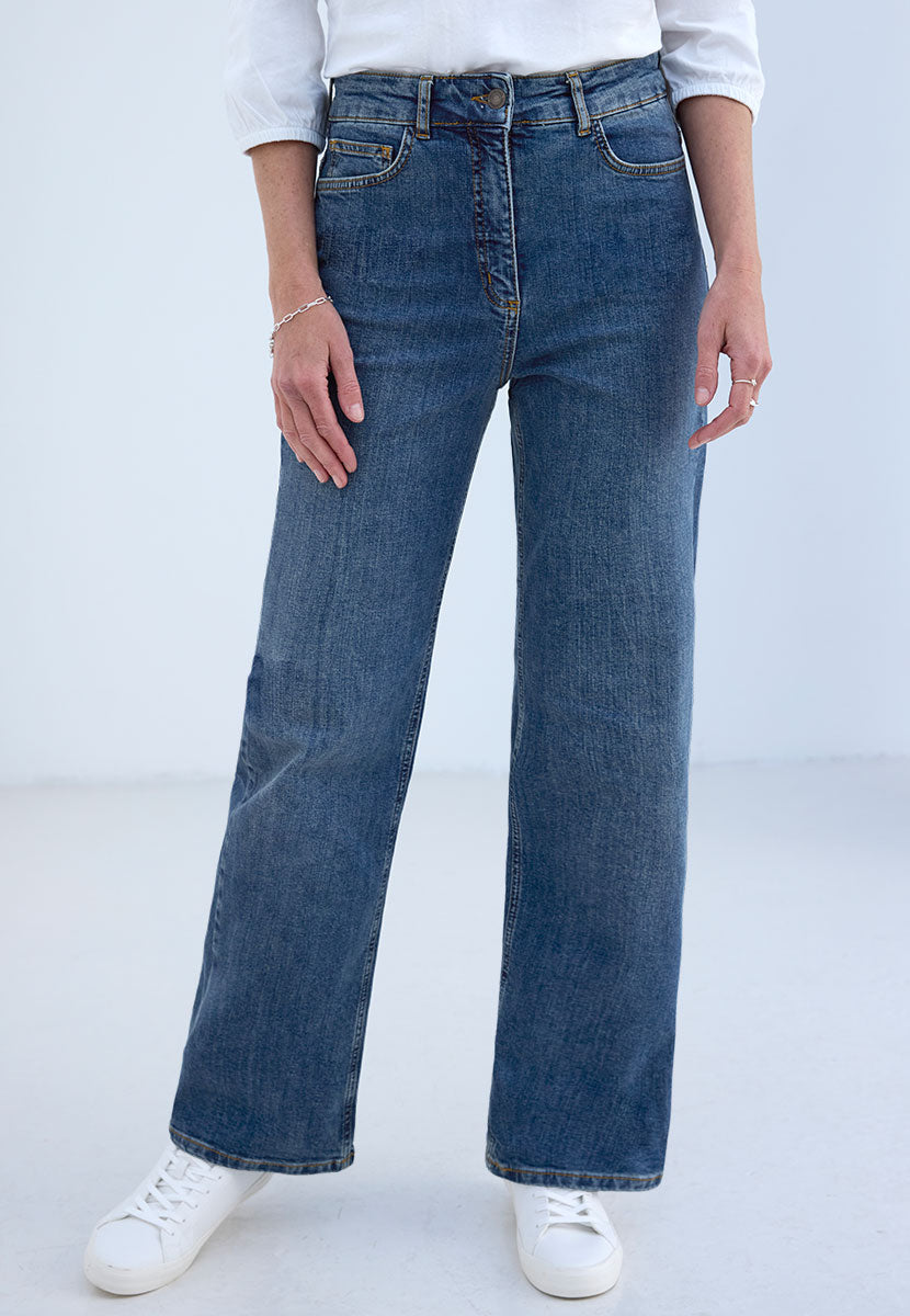 Romy | Women’s Wide-Leg Stretch Denim Jeans 2