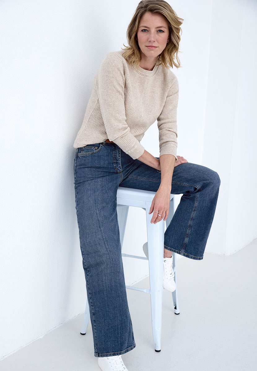 Romy | Women’s Wide-Leg Stretch Denim Jeans 1
