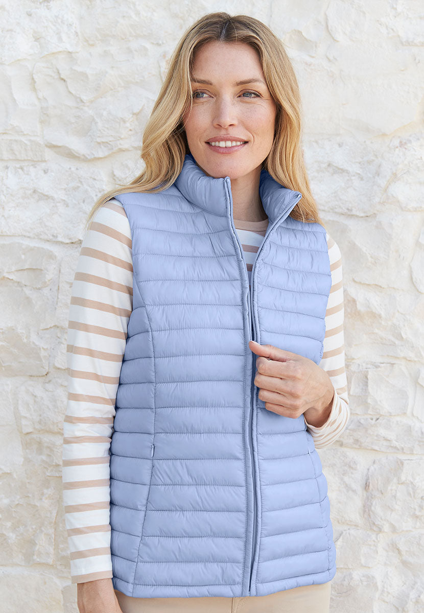 Maelis | Women’s Lightly Padded Zip-Up Layer with Stand Collar 2