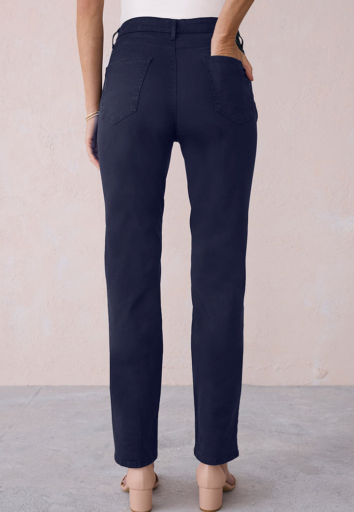 Dalia | Women’s Stretch Cotton Trousers with Back Yoke 3