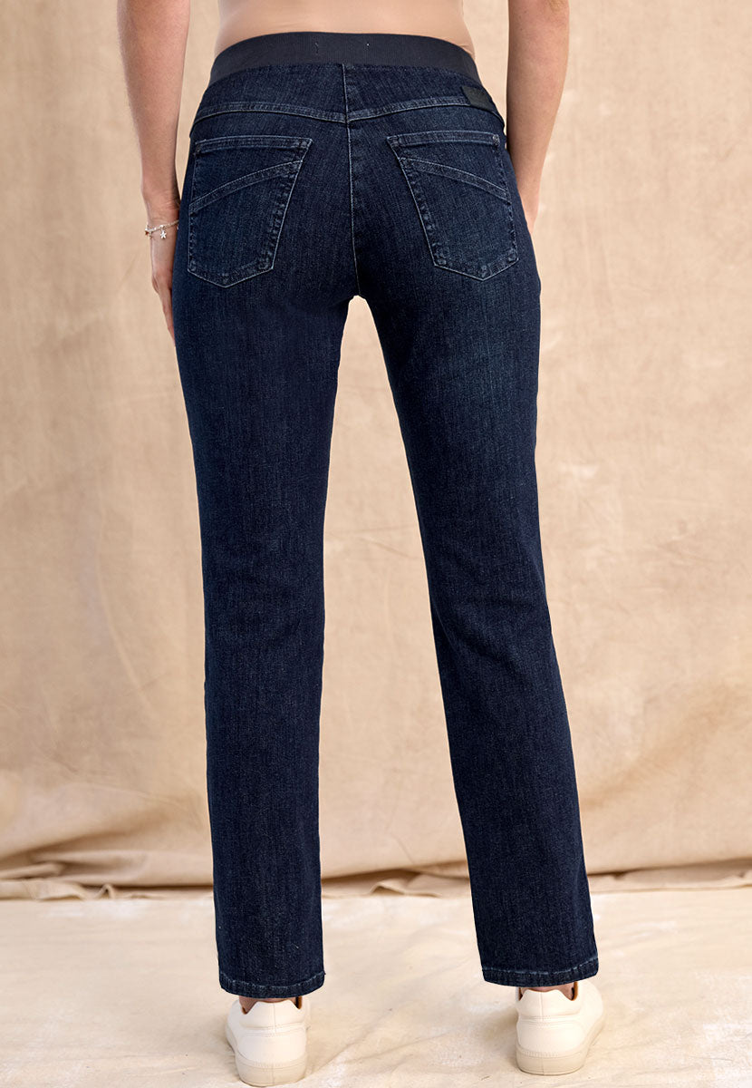 Florine | Women’s High-Rise Straight-Leg Pull-On Stretch Trousers 4