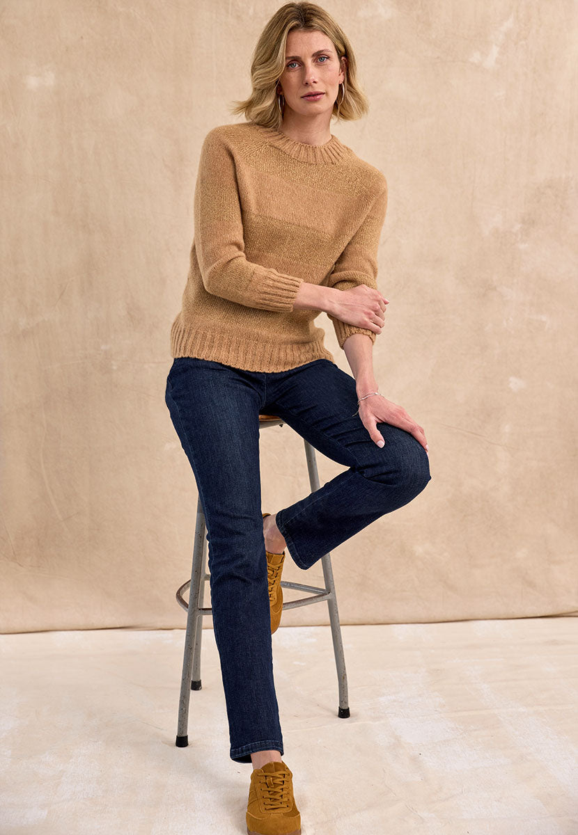 Florine | Women’s High-Rise Straight-Leg Pull-On Stretch Trousers 1