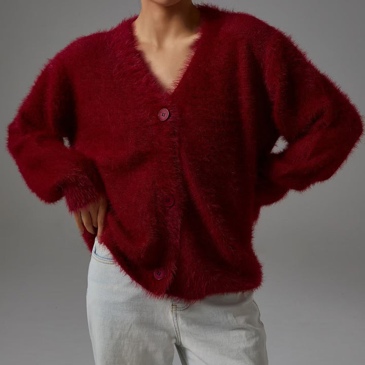 Casmielle | Women's Luxury Oversized Cashmere Cardigan 7