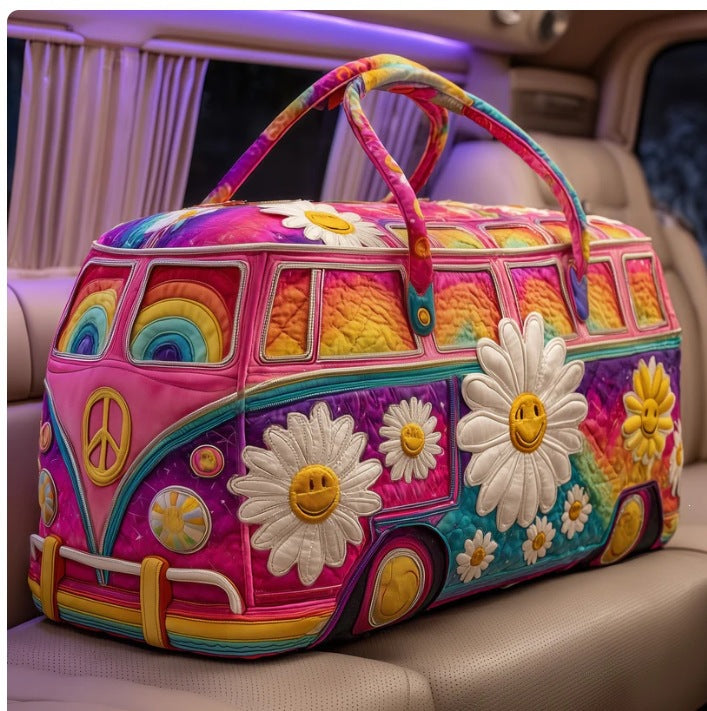 Voyellea | Printed Travel Duffle Bag with Spacious Storage & Carry Handles 1