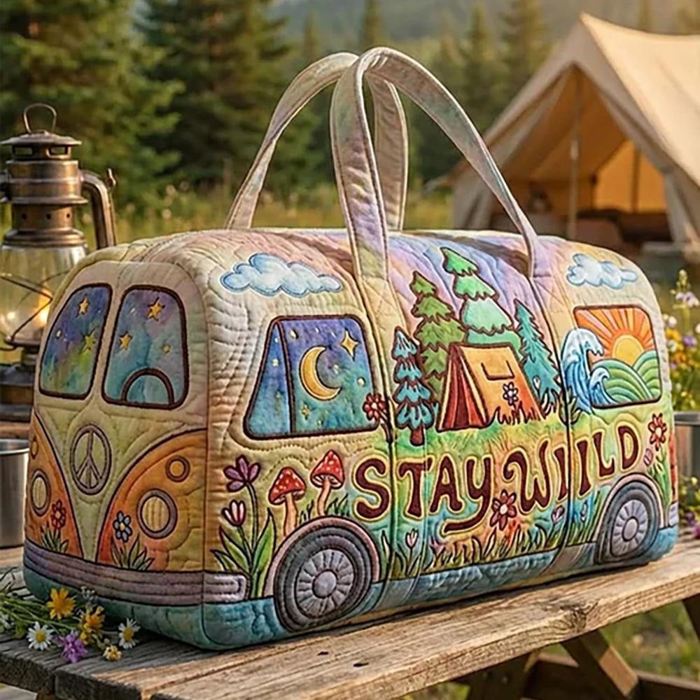 Rovelia | Printed Weekend Duffle Bag with Spacious Storage & Carry Handles 1