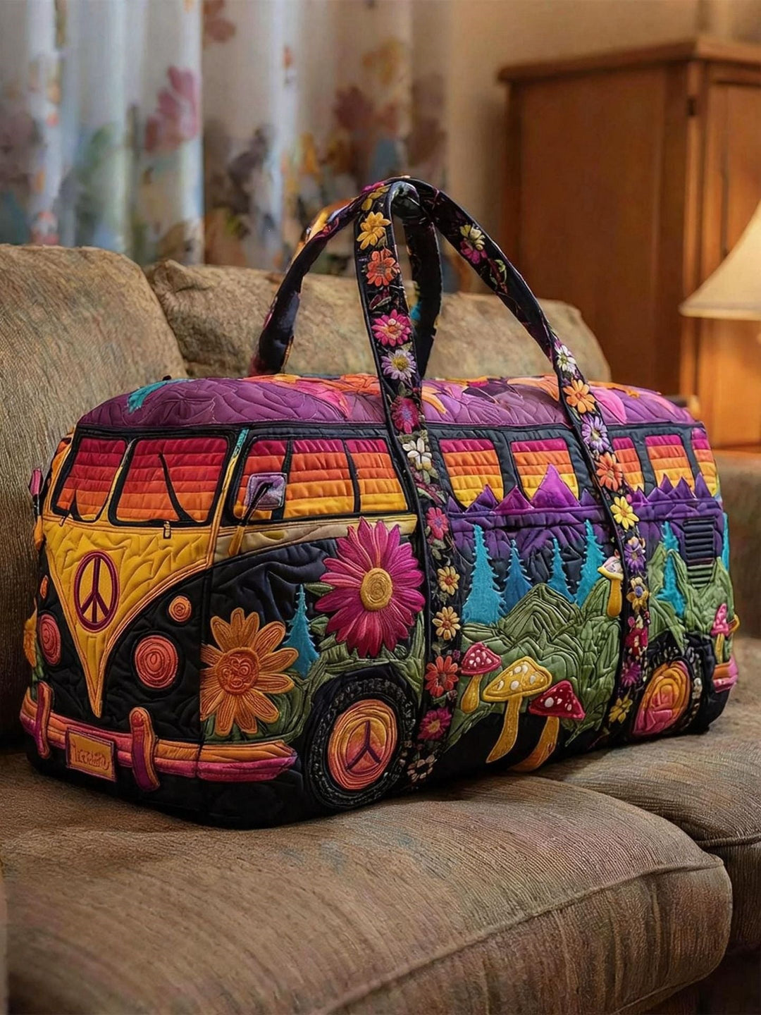 Travellora | Printed Weekend Travel Bag with Spacious Storage & Carry Handles 1