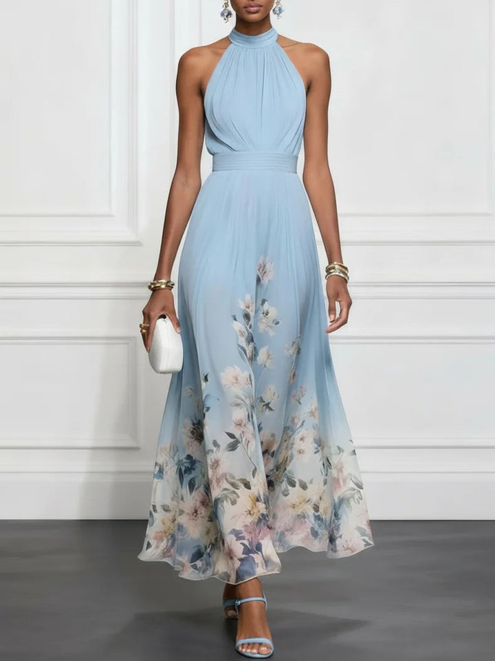 Fioralienne | Women’s Floral Halter Maxi Dress