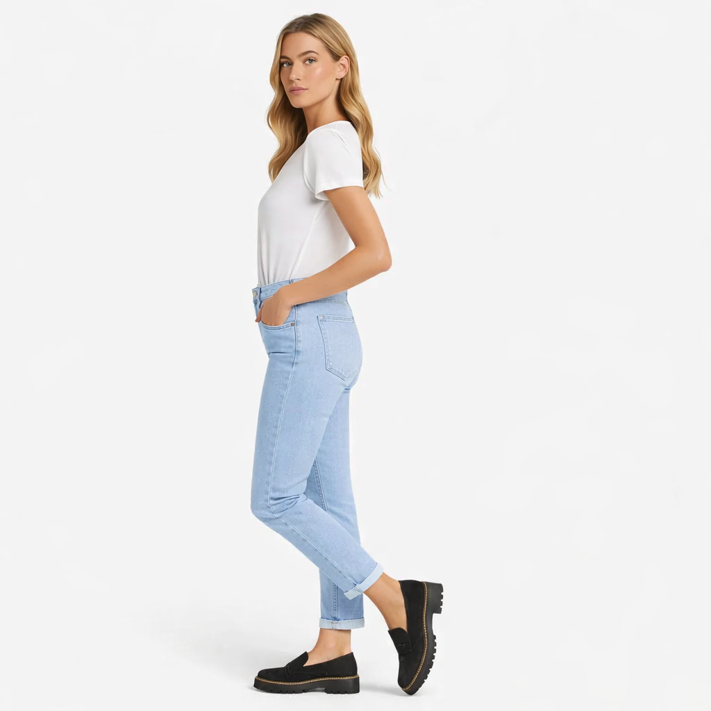 Suvella | Women's Orthopaedic Suede-Look Block Heel Loafers