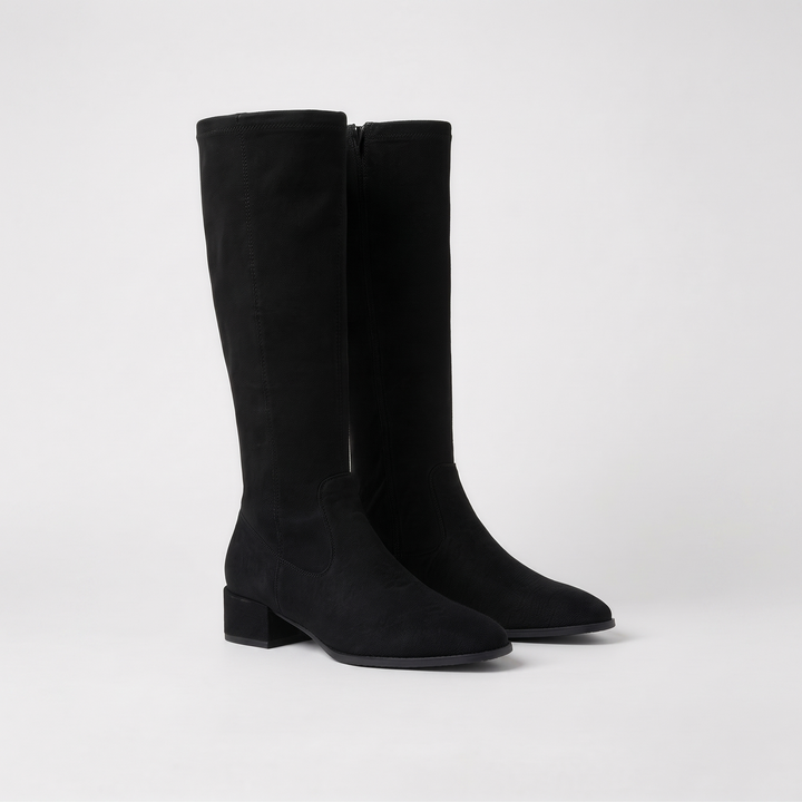 Virelmont | Women's Square-Toe Knee-High Boots – Elegant Block Heel Tall Boots 1