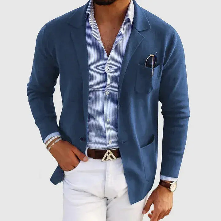 Vellmont | Men's Lightweight Knitted Smart Casual Blazer 1