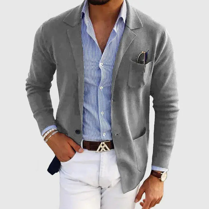 Vellmont | Men's Lightweight Knitted Smart Casual Blazer 2