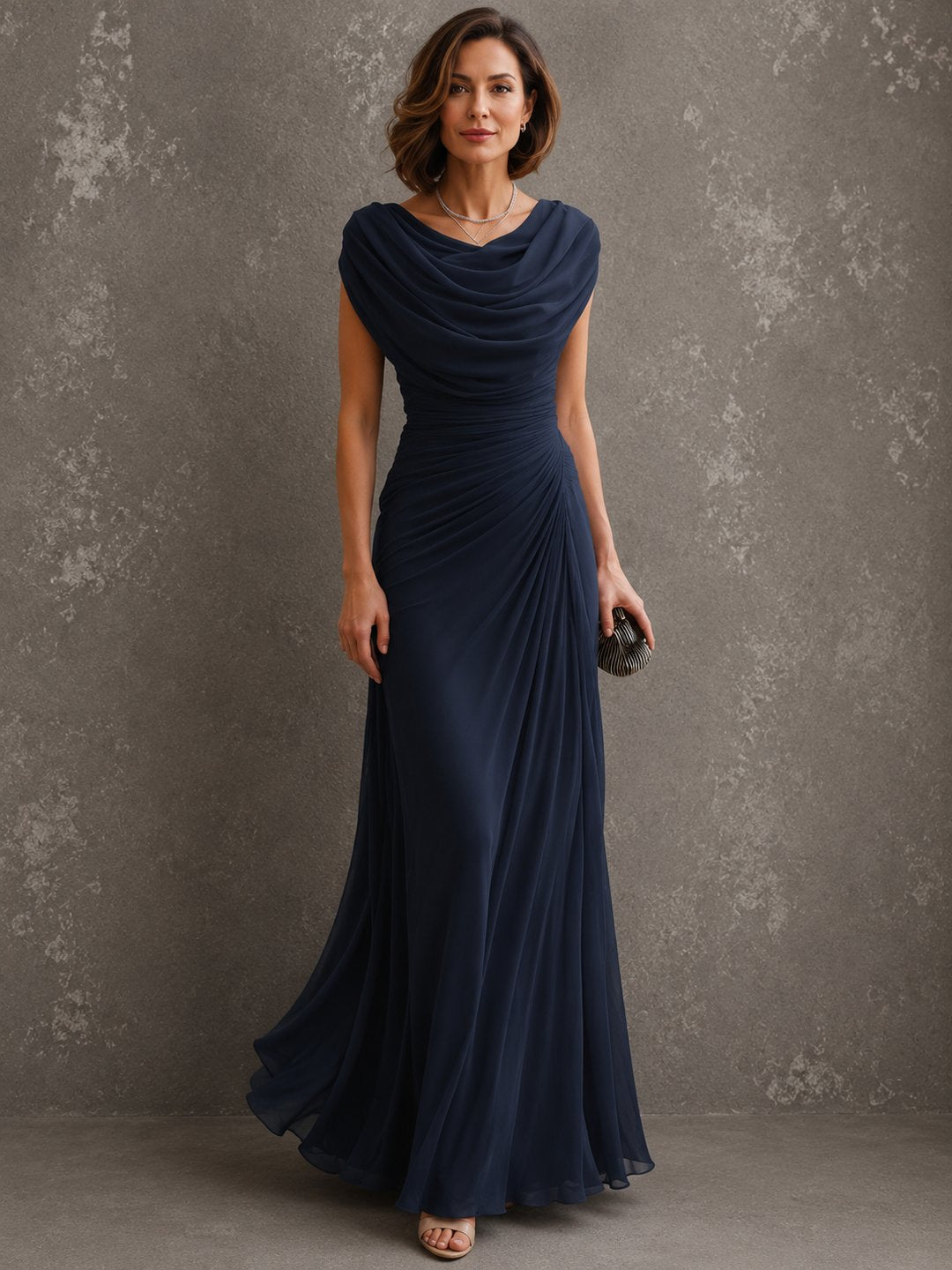 Elanorae | Women's Elegant Cross-Strap Maxi Dress