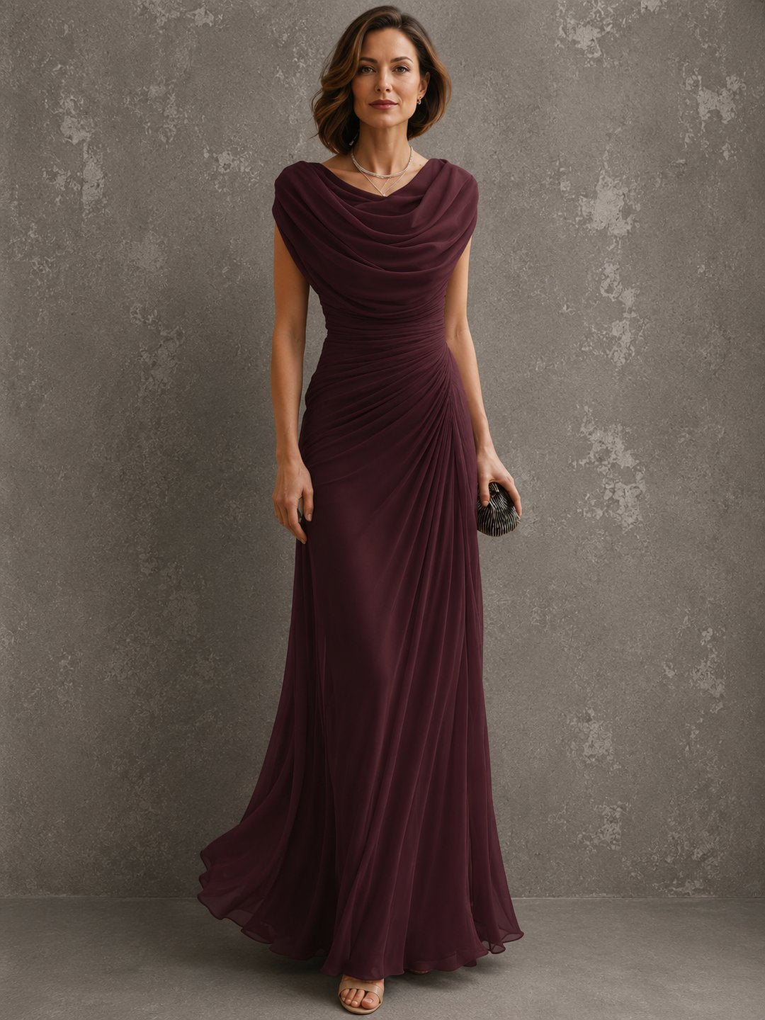 Elanorae | Women's Elegant Cross-Strap Maxi Dress