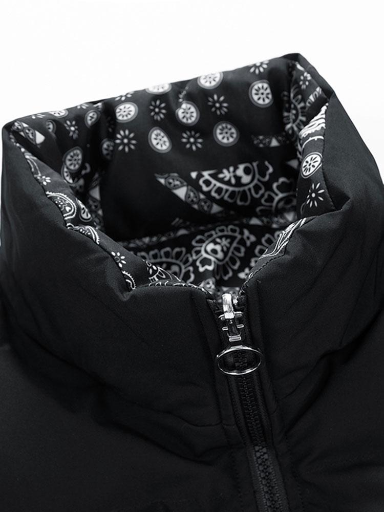Veyrano | Men's Reversible Paisley Print Insulated Puffer Jacket 6