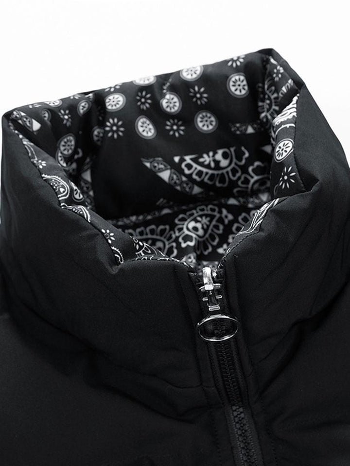 Veyrano | Men's Reversible Paisley Print Insulated Puffer Jacket 6