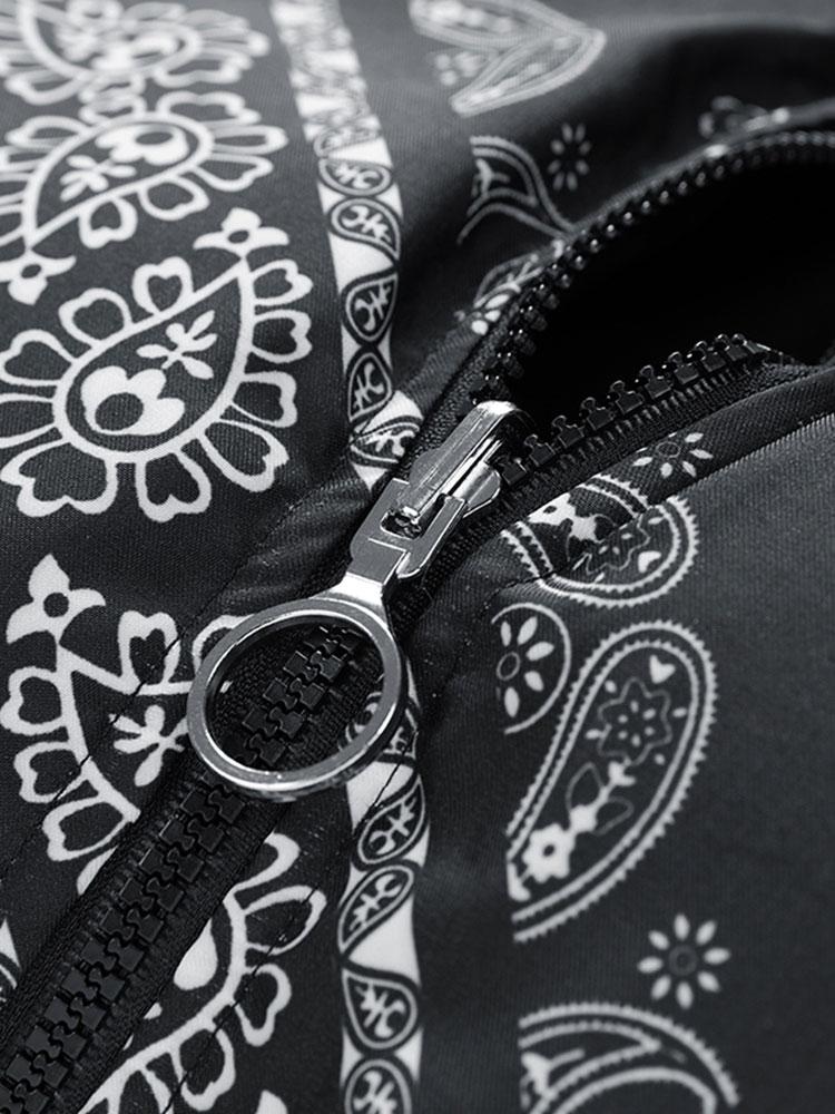Veyrano | Men's Reversible Paisley Print Insulated Puffer Jacket 14
