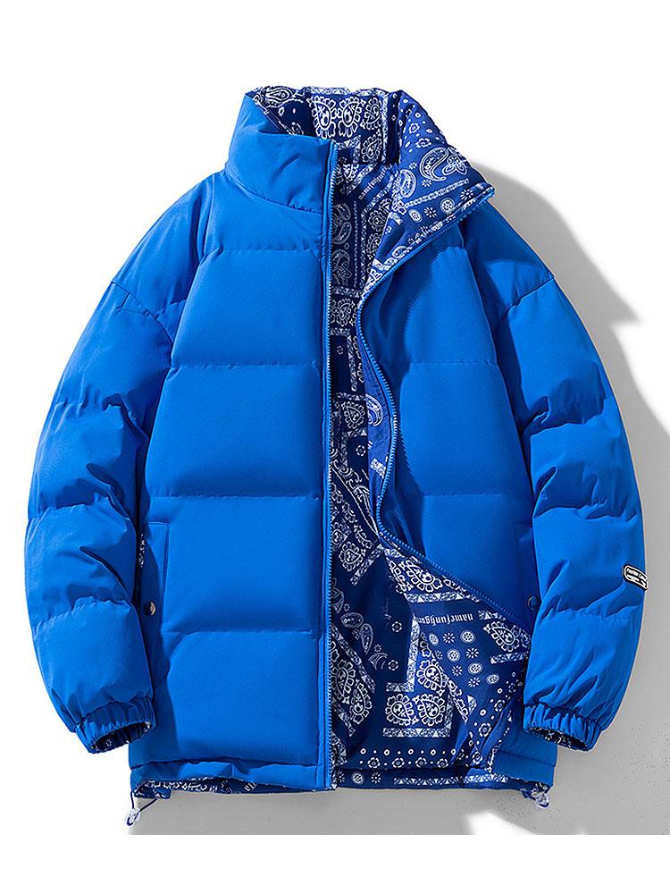 Veyrano | Men's Reversible Paisley Print Insulated Puffer Jacket 17