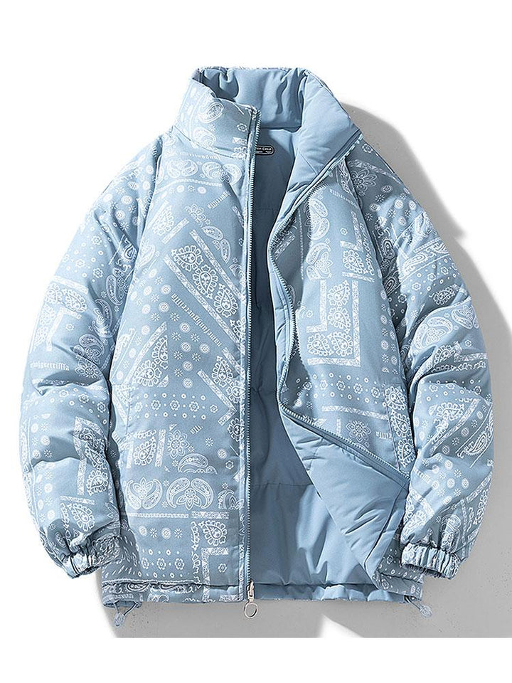 Veyrano | Men's Reversible Paisley Print Insulated Puffer Jacket 2