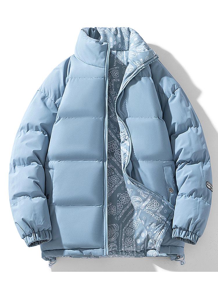 Veyrano | Men's Reversible Paisley Print Insulated Puffer Jacket 3