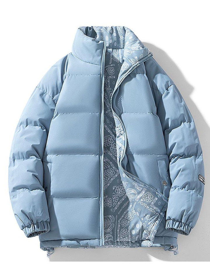 Veyrano | Men's Reversible Paisley Print Insulated Puffer Jacket 3