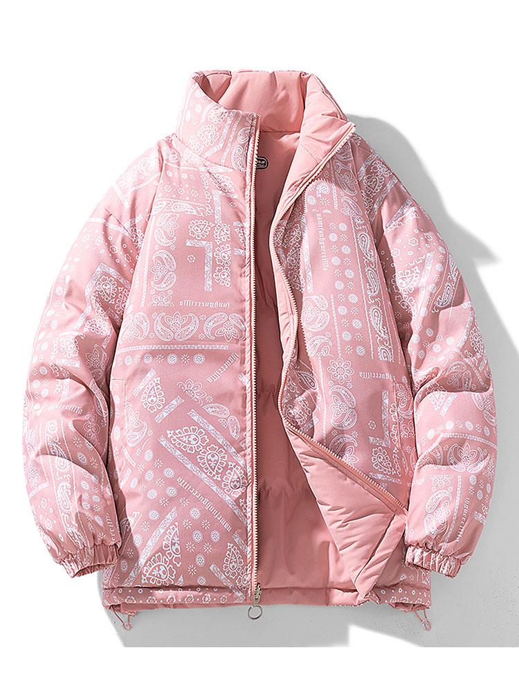 Veyrano | Men's Reversible Paisley Print Insulated Puffer Jacket 20