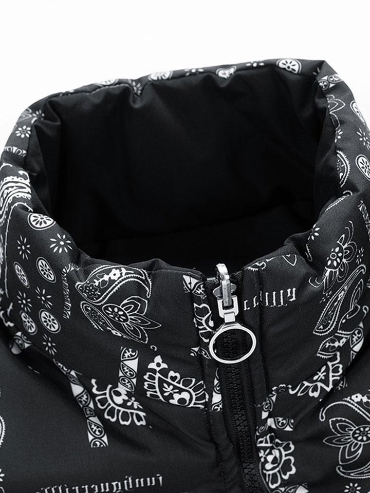 Veyrano | Men's Reversible Paisley Print Insulated Puffer Jacket 12