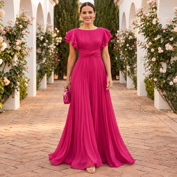 Orlaviae | Women’s Elegant Pleated Evening Dress