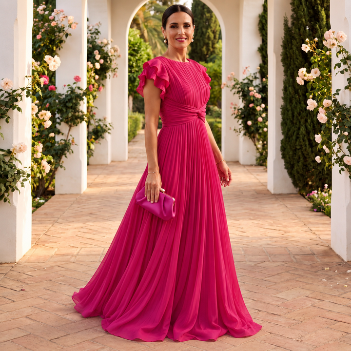 Orlaviae | Women’s Elegant Pleated Evening Dress