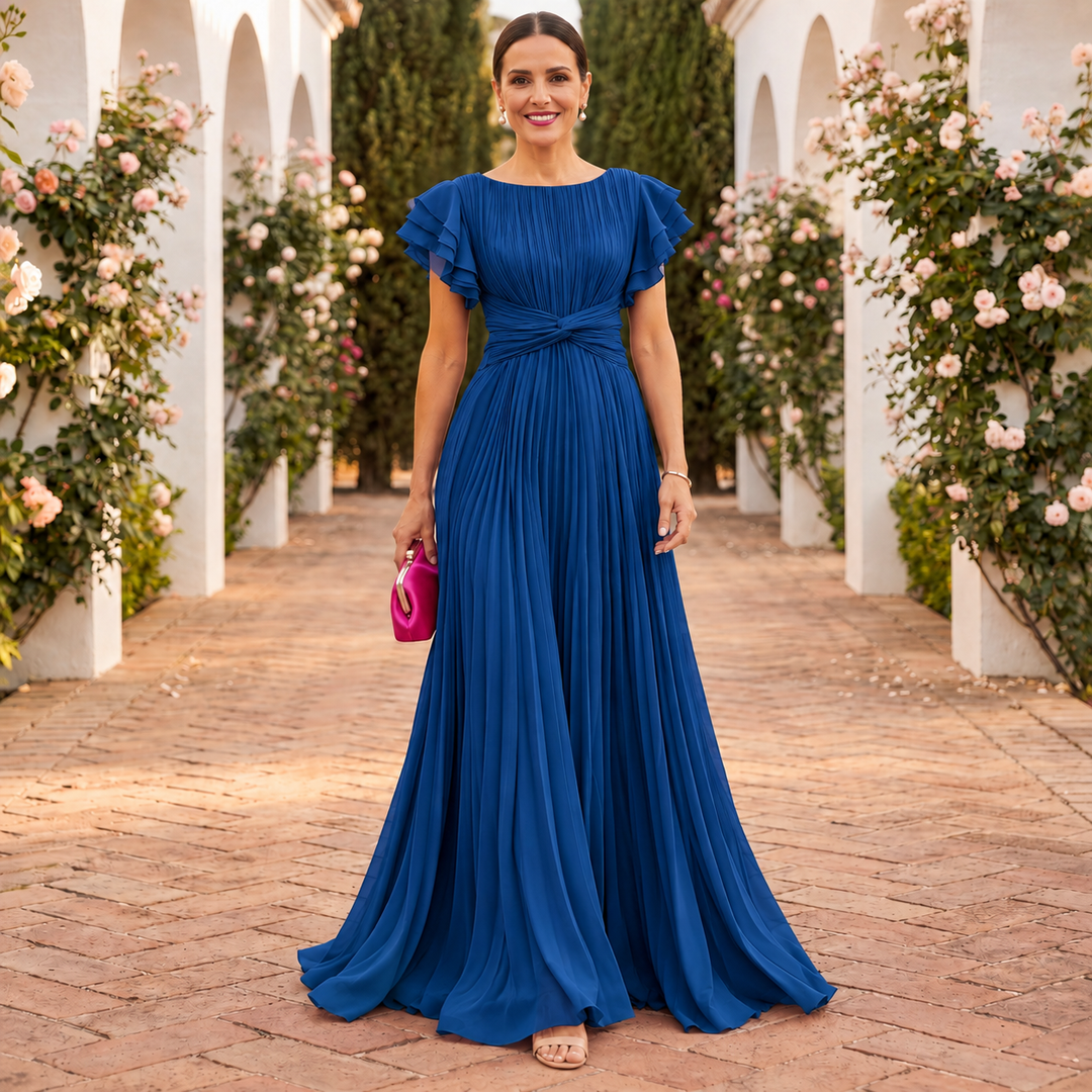 Orlaviae | Women’s Elegant Pleated Evening Dress
