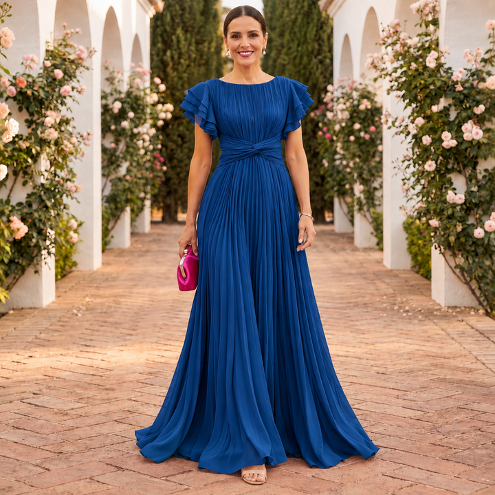 Orlaviae | Women’s Elegant Pleated Evening Dress