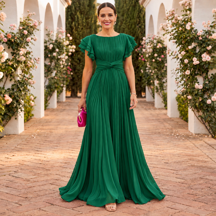 Orlaviae | Women’s Elegant Pleated Evening Dress