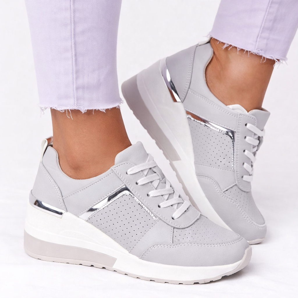 Solvessa | Women's Orthopaedic Wedge Lace-Up Walking Shoes