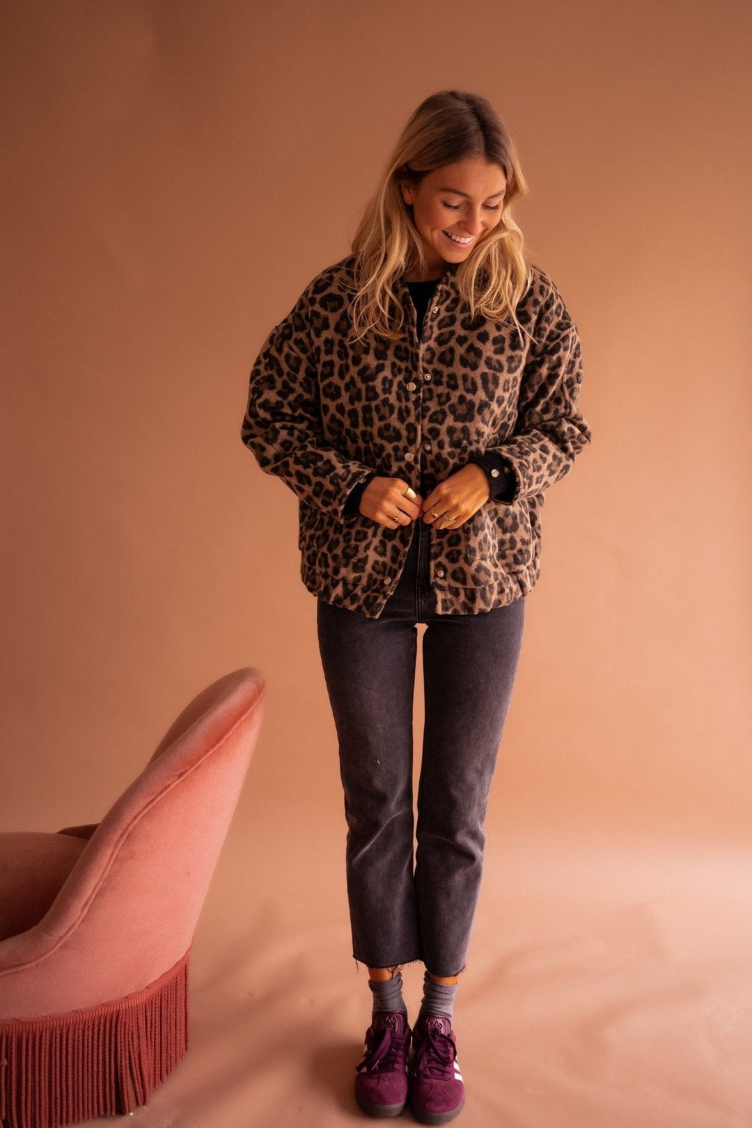Leovienne | Women's Trendy Leopard Print Jacket