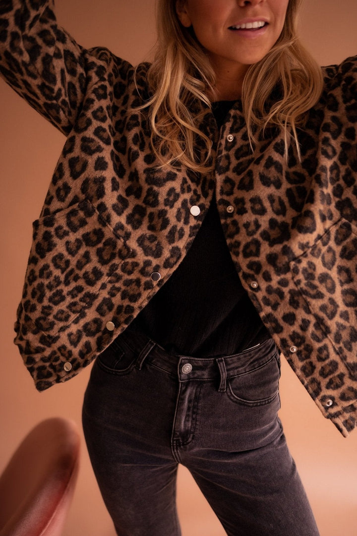 Leovienne | Women's Trendy Leopard Print Jacket