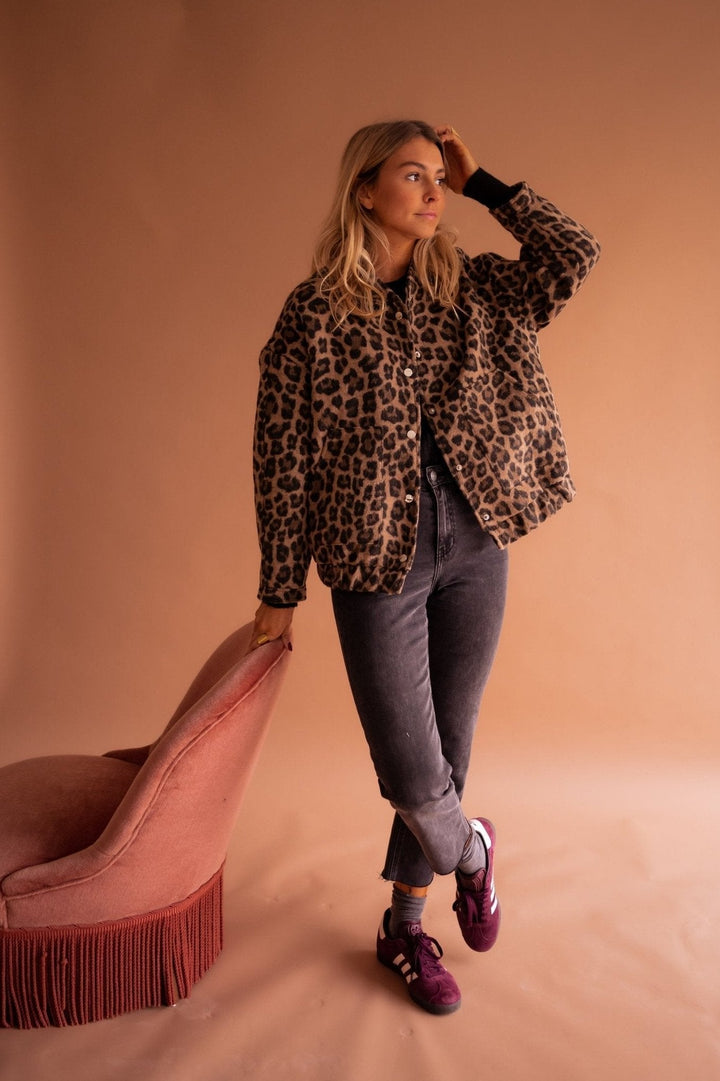 Leovienne | Women's Trendy Leopard Print Jacket