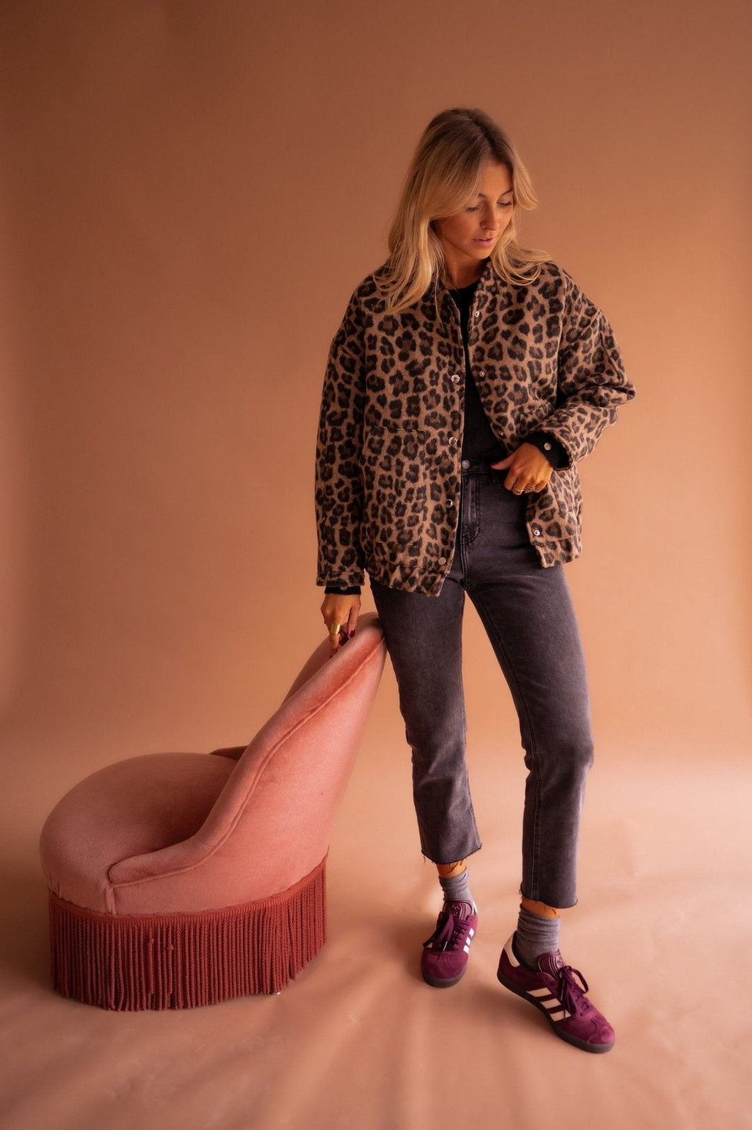 Leovienne | Women's Trendy Leopard Print Jacket