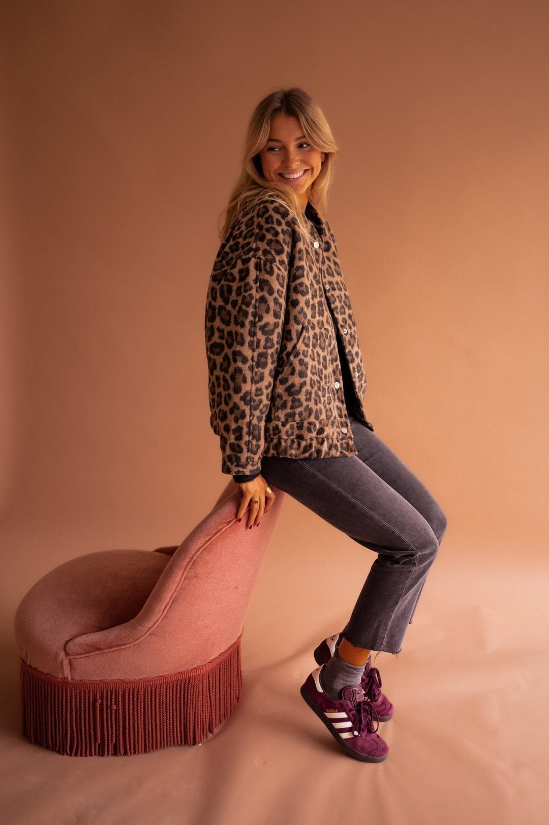 Leovienne | Women's Trendy Leopard Print Jacket