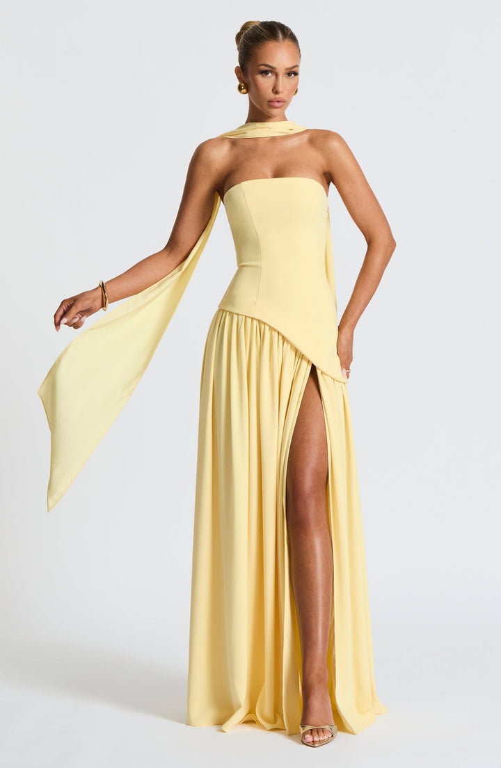 Velmora | Women's Wine Red Stretch Velour Maxi Dress – Plunging Neckline & High Slit Evening Gown 1