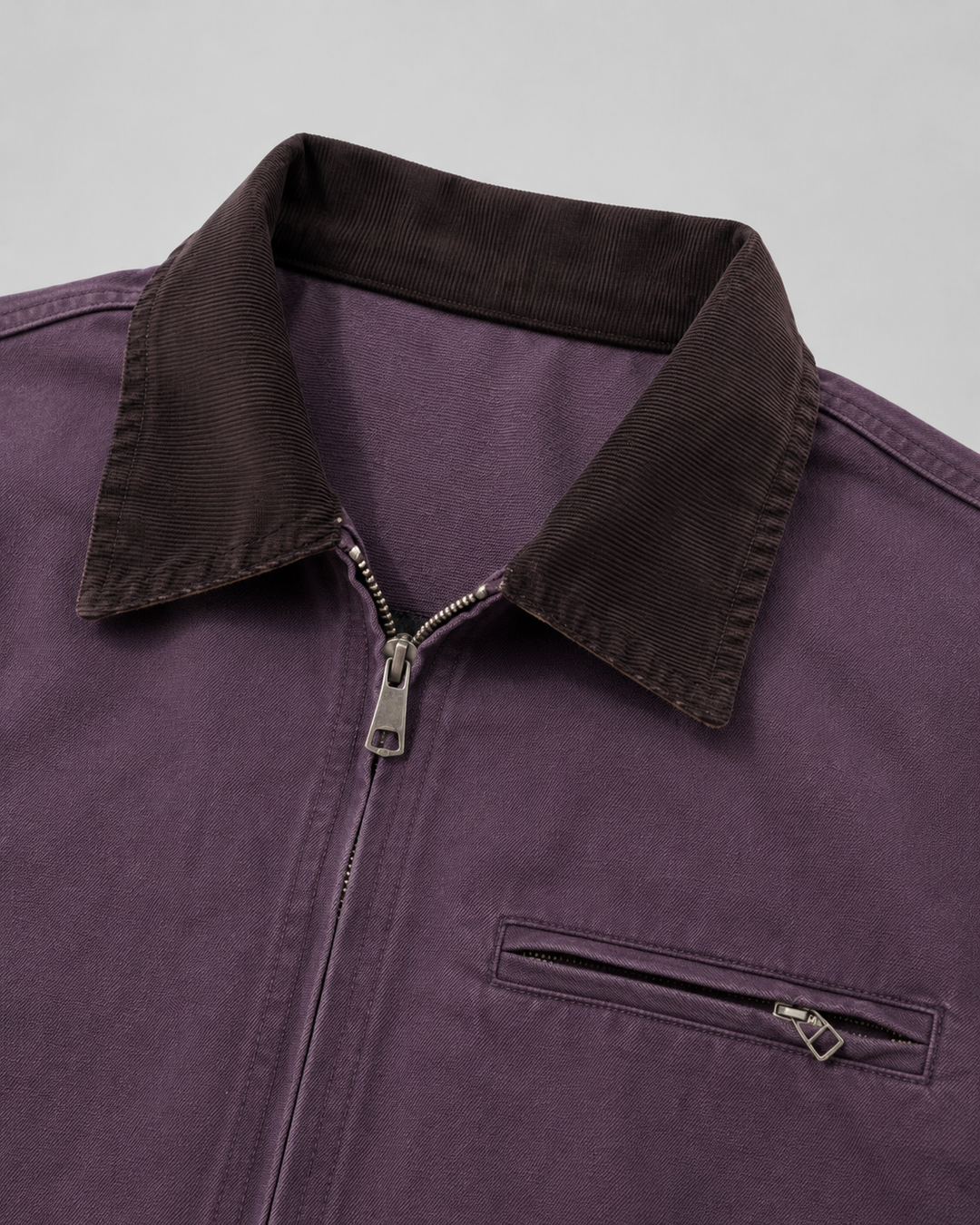 Braventon | Men’s Classic Canvas Barn Jacket with Corduroy Collar